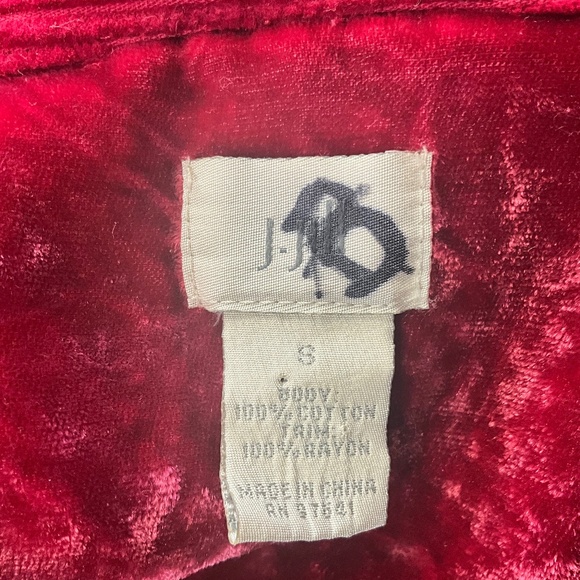 J. Jill Pink Oversized Corduroy Crushed Velvet Jean Jacket Preppy Layer Artsy S - Picture 11 of 11